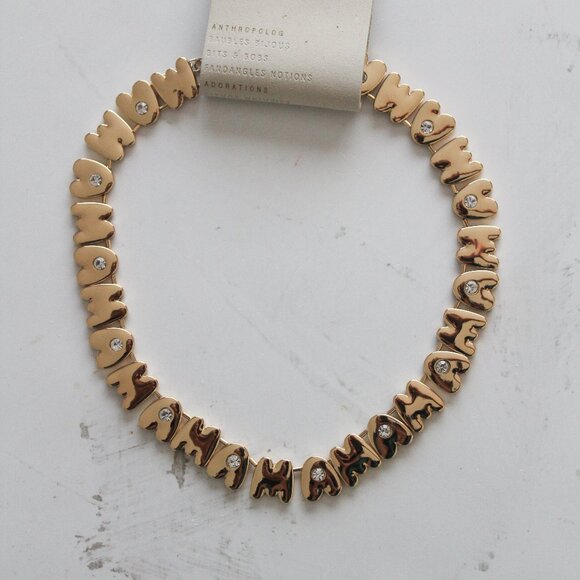 Anthropologie Gold Mama Bubble Necklace - NEW - Picture 1 of 5